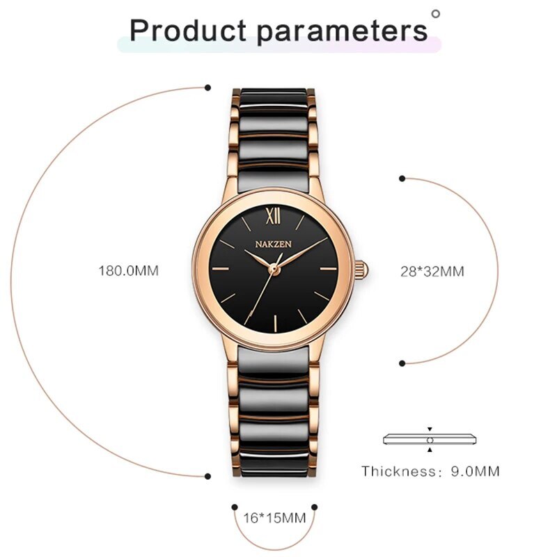 Ladies Diamond Quartz Stainless Steel Watch | Avelmont Time
