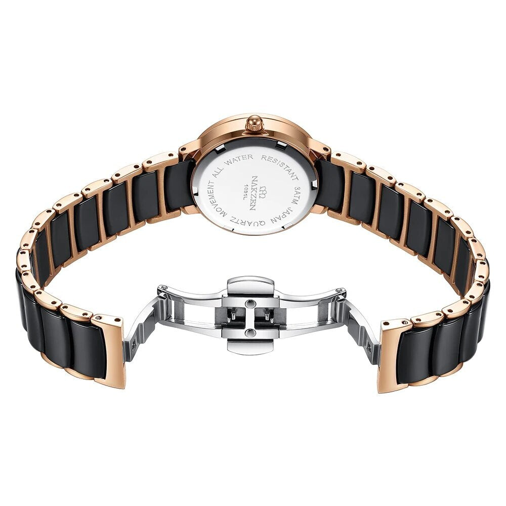 Ladies Diamond Quartz Stainless Steel Watch | Avelmont Time
