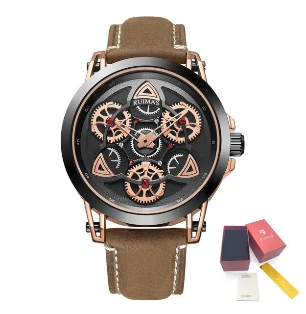Ruimas Military Quartz Leather Watch | Avelmont Time