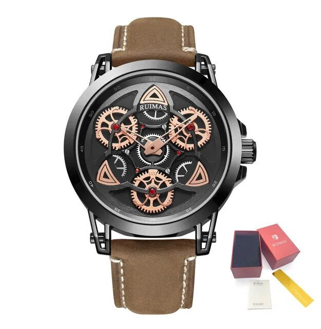 Ruimas Military Quartz Leather Watch | Avelmont Time