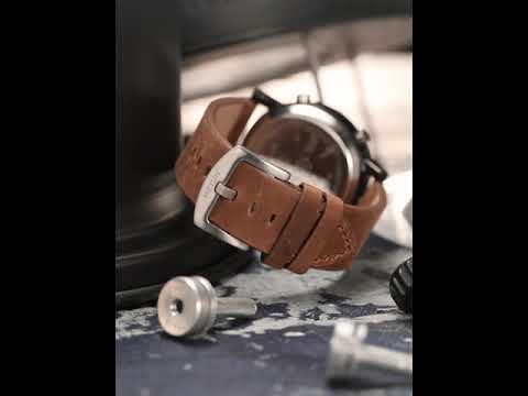 Megir Roller Pointer Military Leather Watch | Avelmont Time