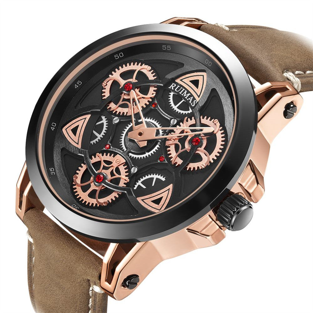 Ruimas Military Quartz Leather Watch | Avelmont Time