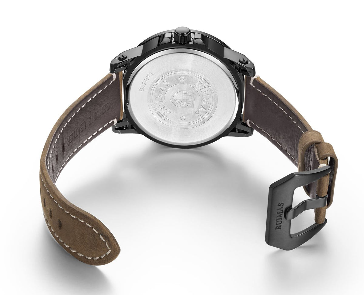 Ruimas Military Quartz Leather Watch | Avelmont Time