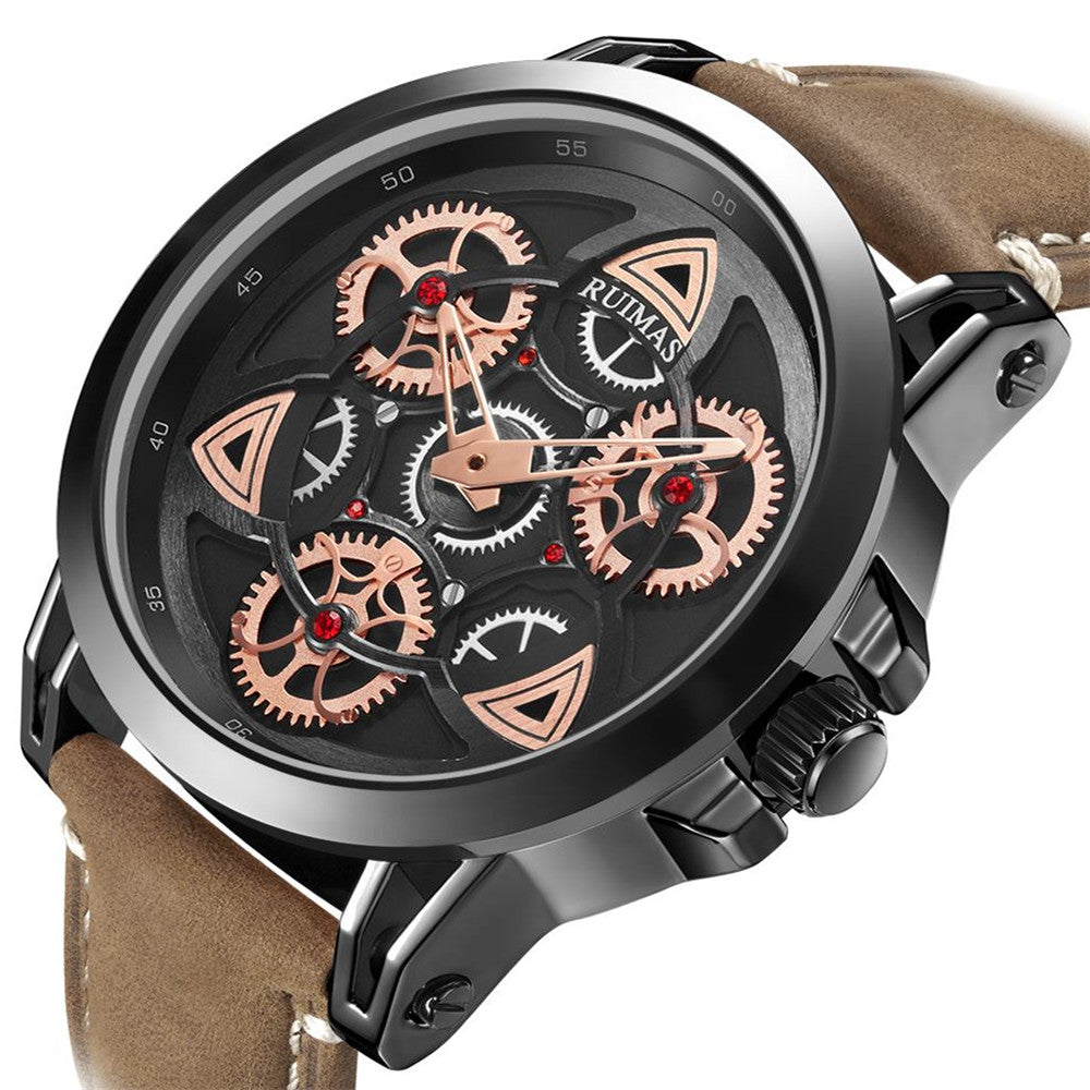 Ruimas Military Quartz Leather Watch | Avelmont Time