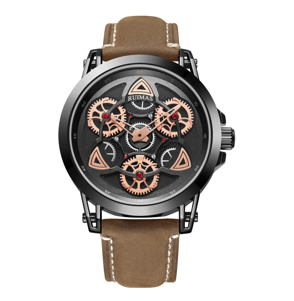Ruimas Military Quartz Leather Watch | Avelmont Time
