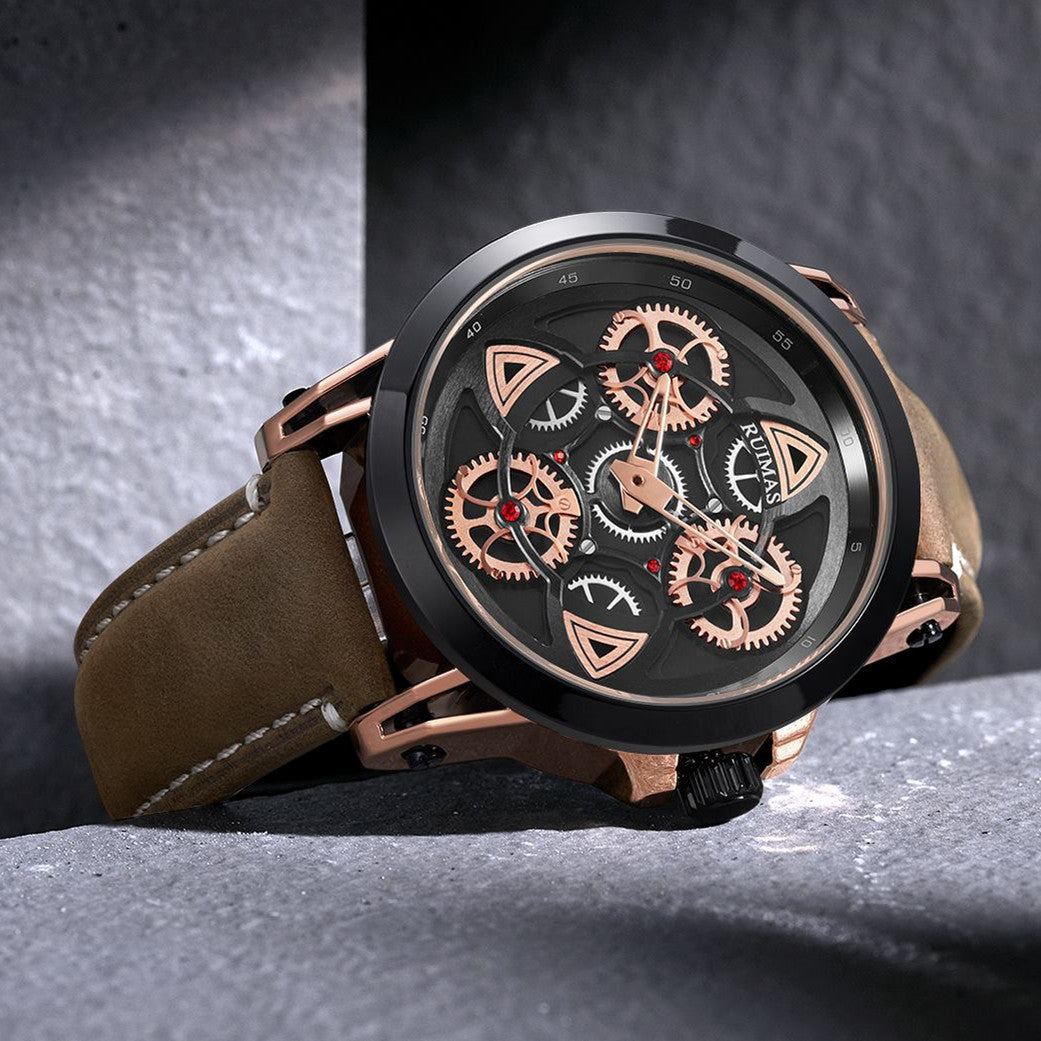 Ruimas Military Quartz Leather Watch | Avelmont Time