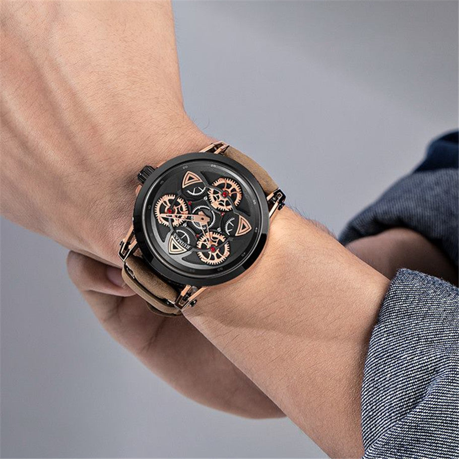 Ruimas Military Quartz Leather Watch | Avelmont Time