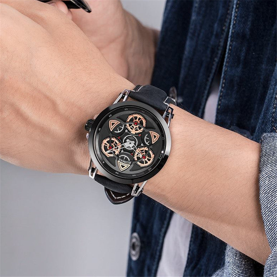 Ruimas Military Quartz Leather Watch | Avelmont Time