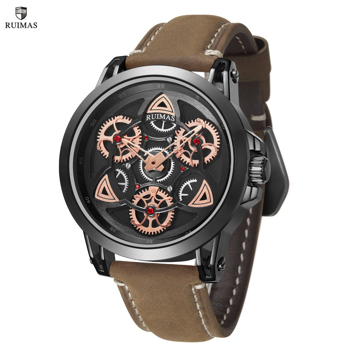 Ruimas Military Quartz Leather Watch | Avelmont Time