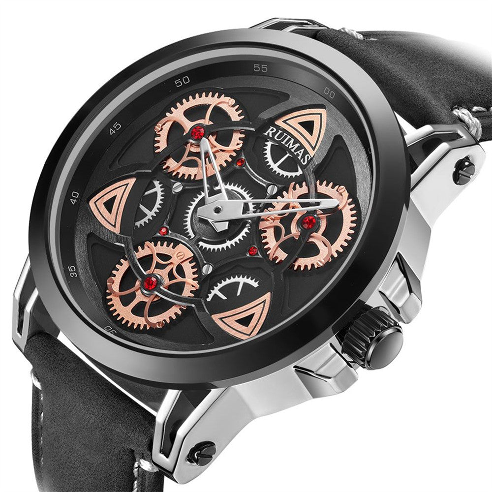 Ruimas Military Quartz Leather Watch | Avelmont Time