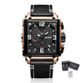 Megir Chronograph Leather Sport Watch | Avelmont Time